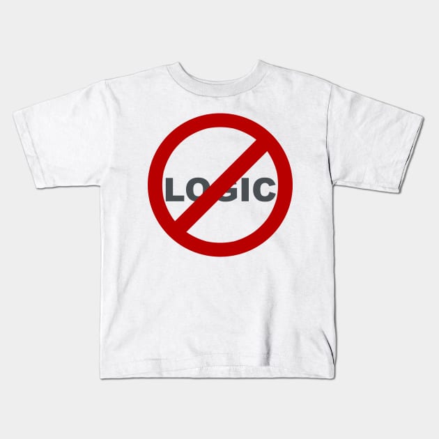 Irrational - No Logic Kids T-Shirt by tugboats